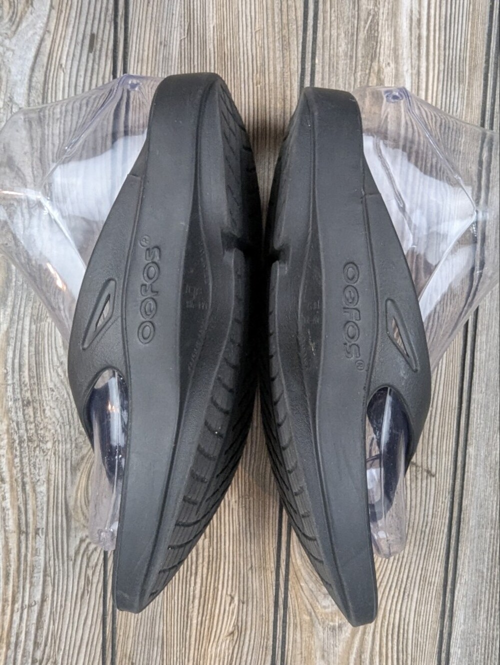OOFOS OOriginal Black Recovery Sandals Women's Size 6/Men's Size 4 - Picture 4 of 11